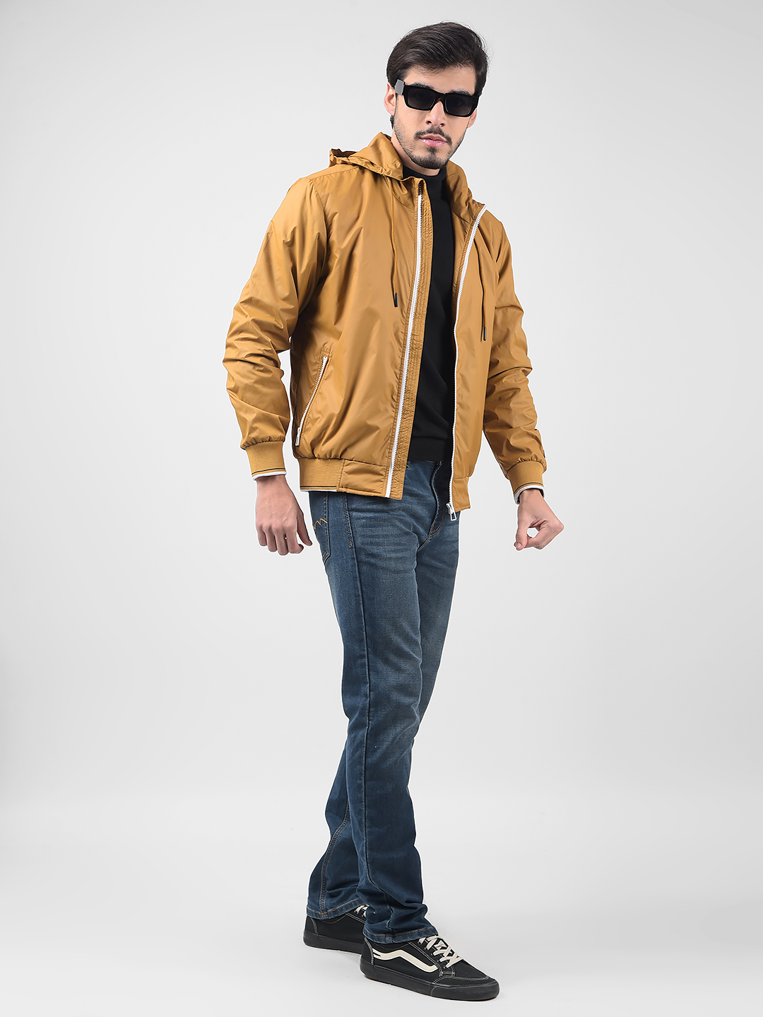 Numero Uno Men Solid Yellow Jacket
